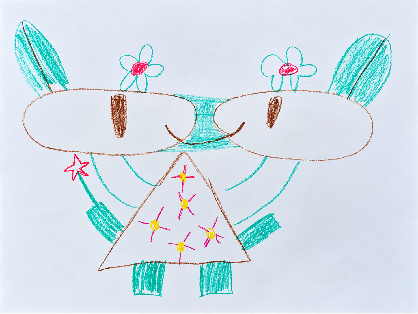 Le dessin de départ — Florami, le sourire de la nature