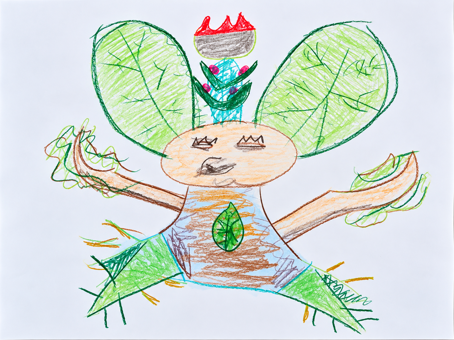 Le dessin de départ — Floraxel, Pokémon Racinefeuille